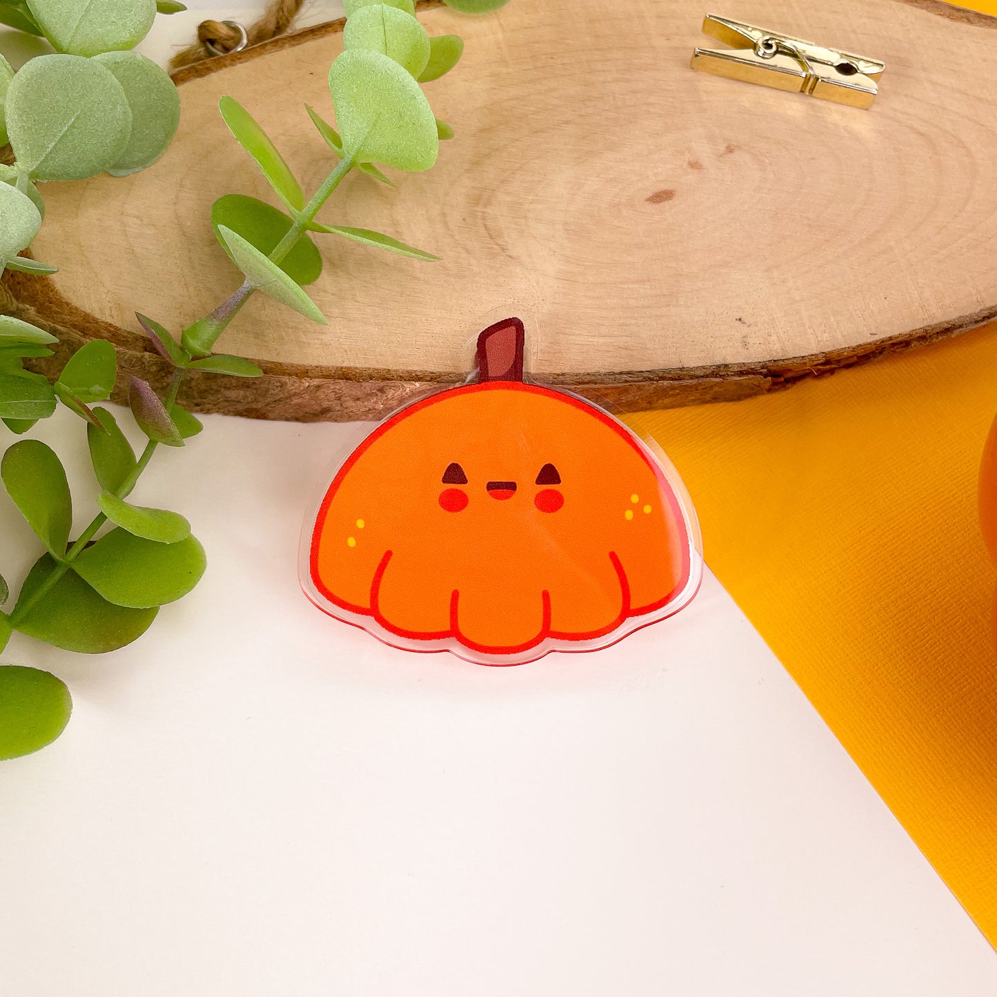 Pumpkin Acrylic Clip