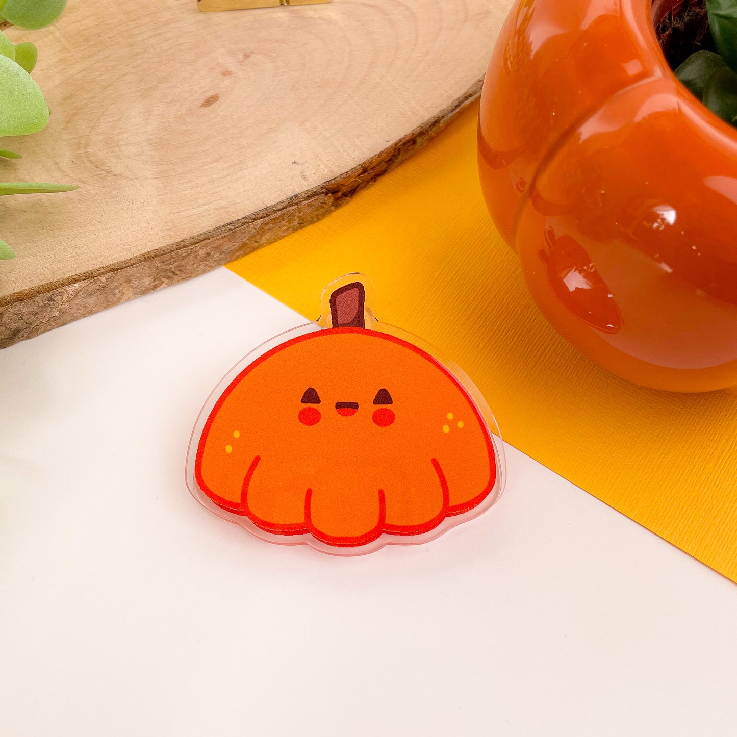 Pumpkin Acrylic Clip