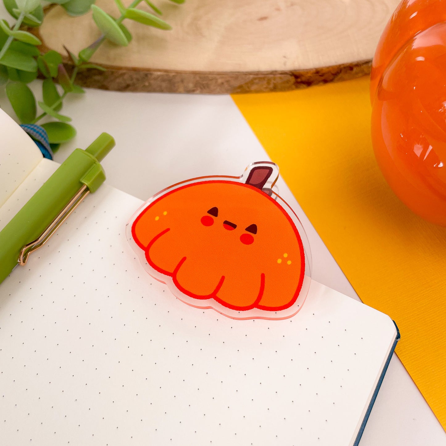 Pumpkin Acrylic Clip