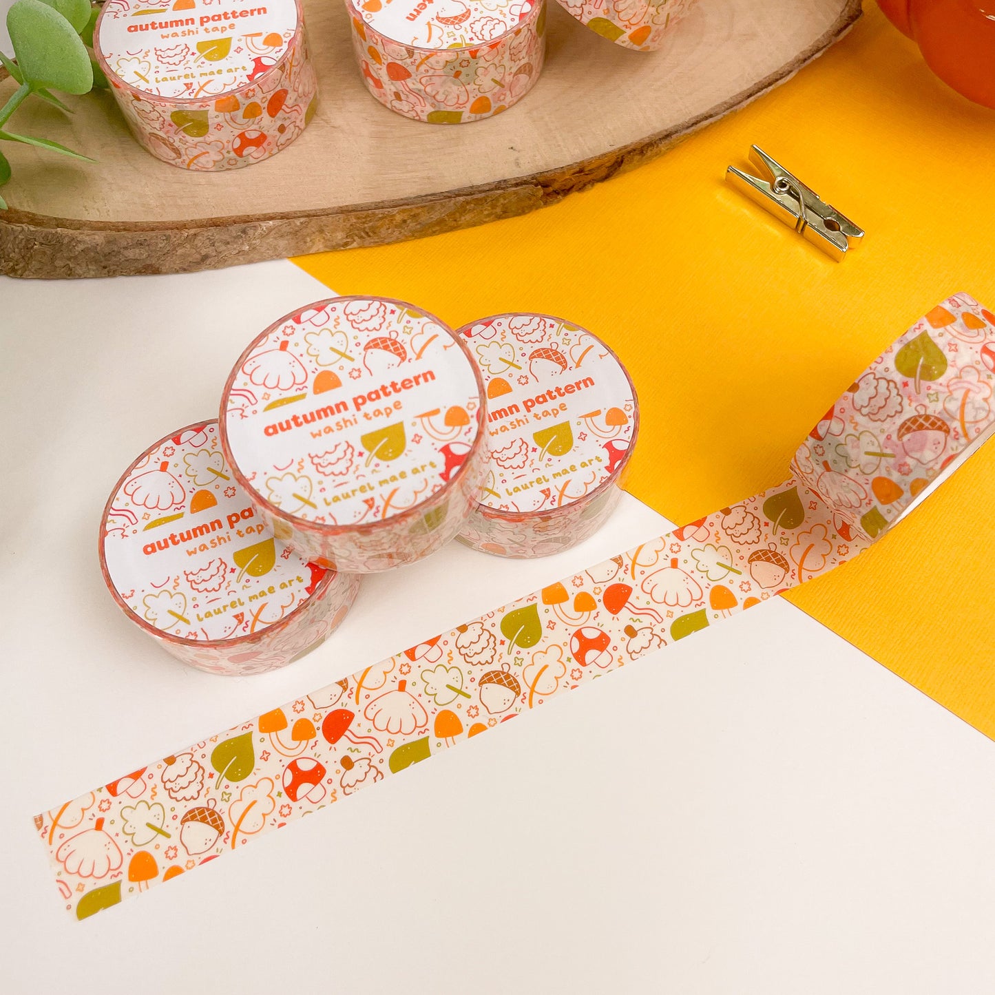 Autumn Pattern - Chunky Washi Tape
