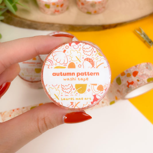 Autumn Pattern - Chunky Washi Tape