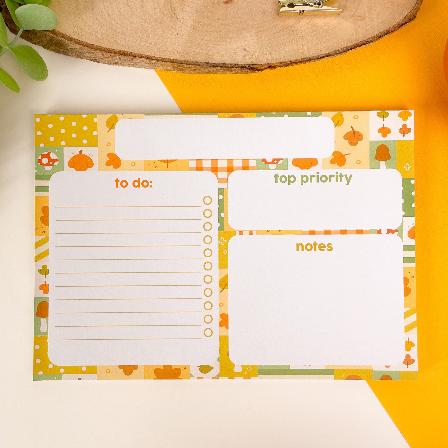 Cozy Patchwork A5 Daily Planner