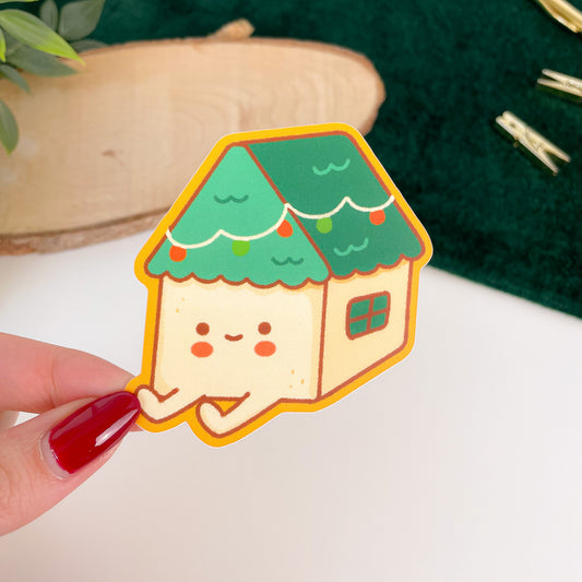 Festive House - Matte Vinyl Sticker