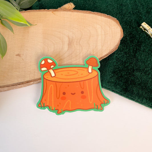 Little Tree Stump - Matte Vinyl Sticker