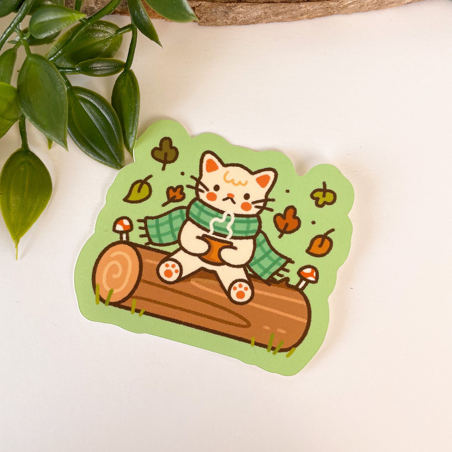 Cozy Cat - Matte Vinyl Sticker