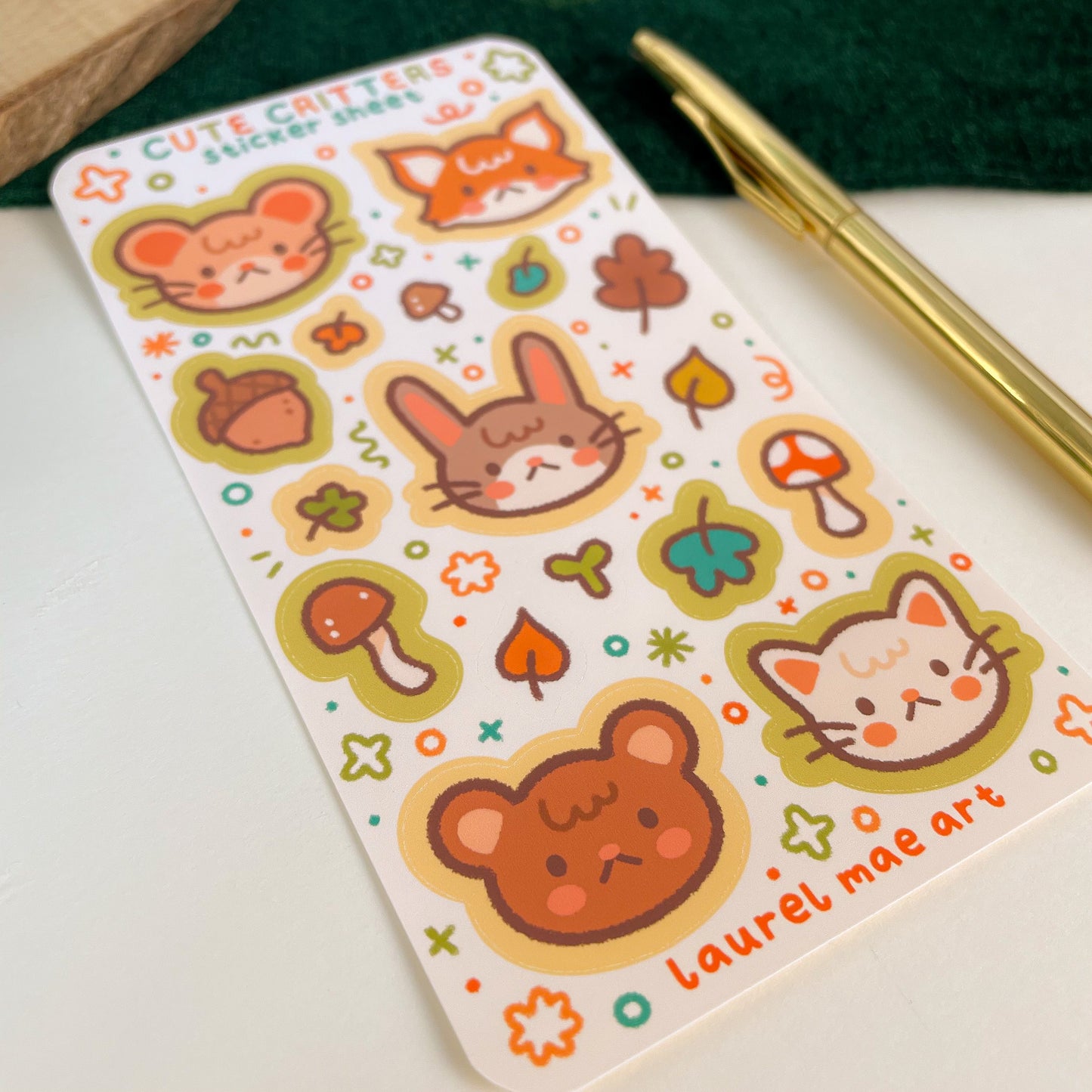 Cute Critters - Mini Sticker Sheet
