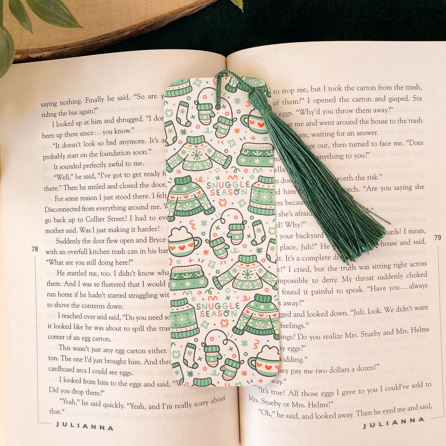 Sweater Weather (Blue) Bookmark