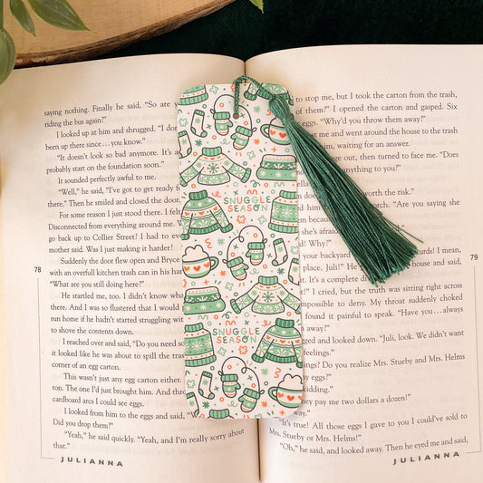 Sweater Weather (Blue) Bookmark