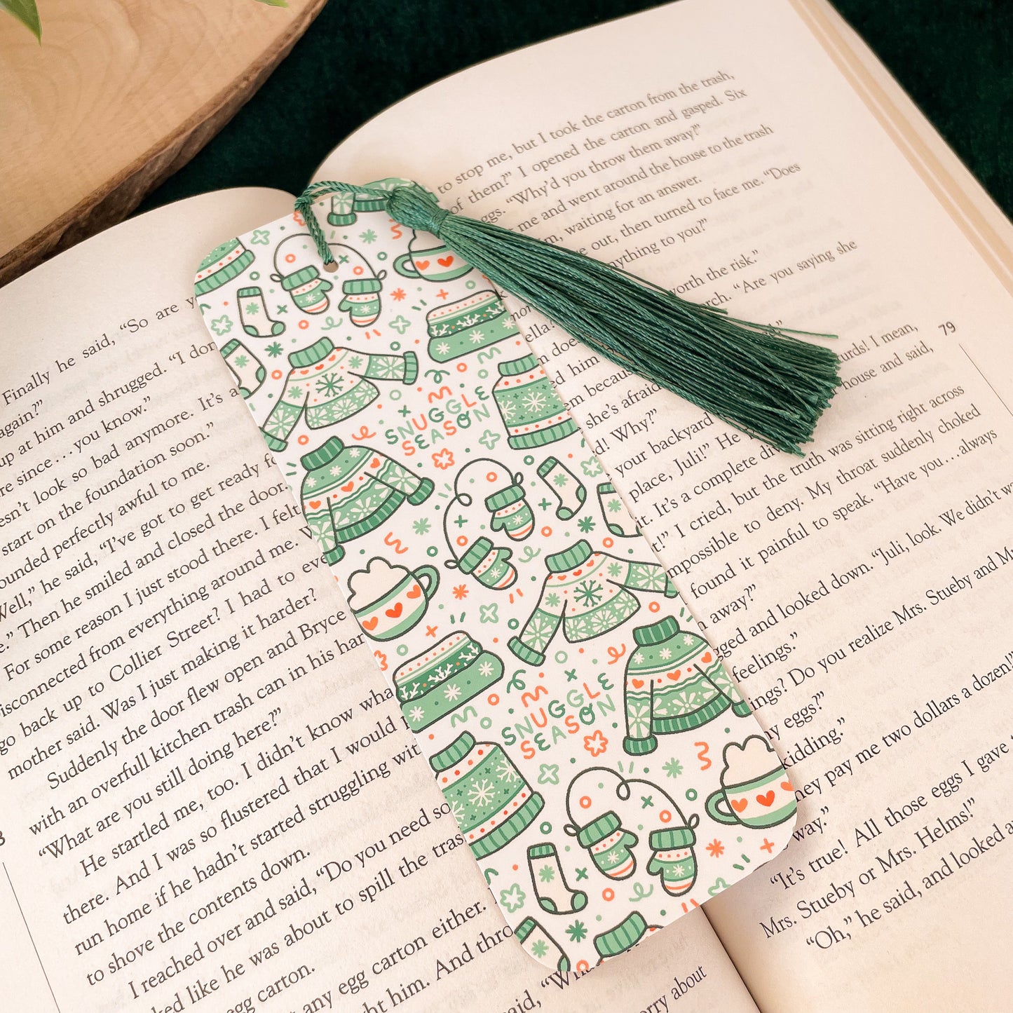 Sweater Weather (Blue) Bookmark