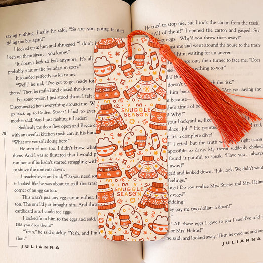 Sweater Weather (Orange) Bookmark
