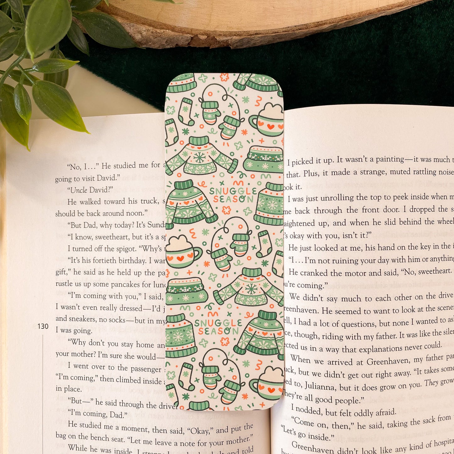 Sweater Weather (Blue) Bookmark