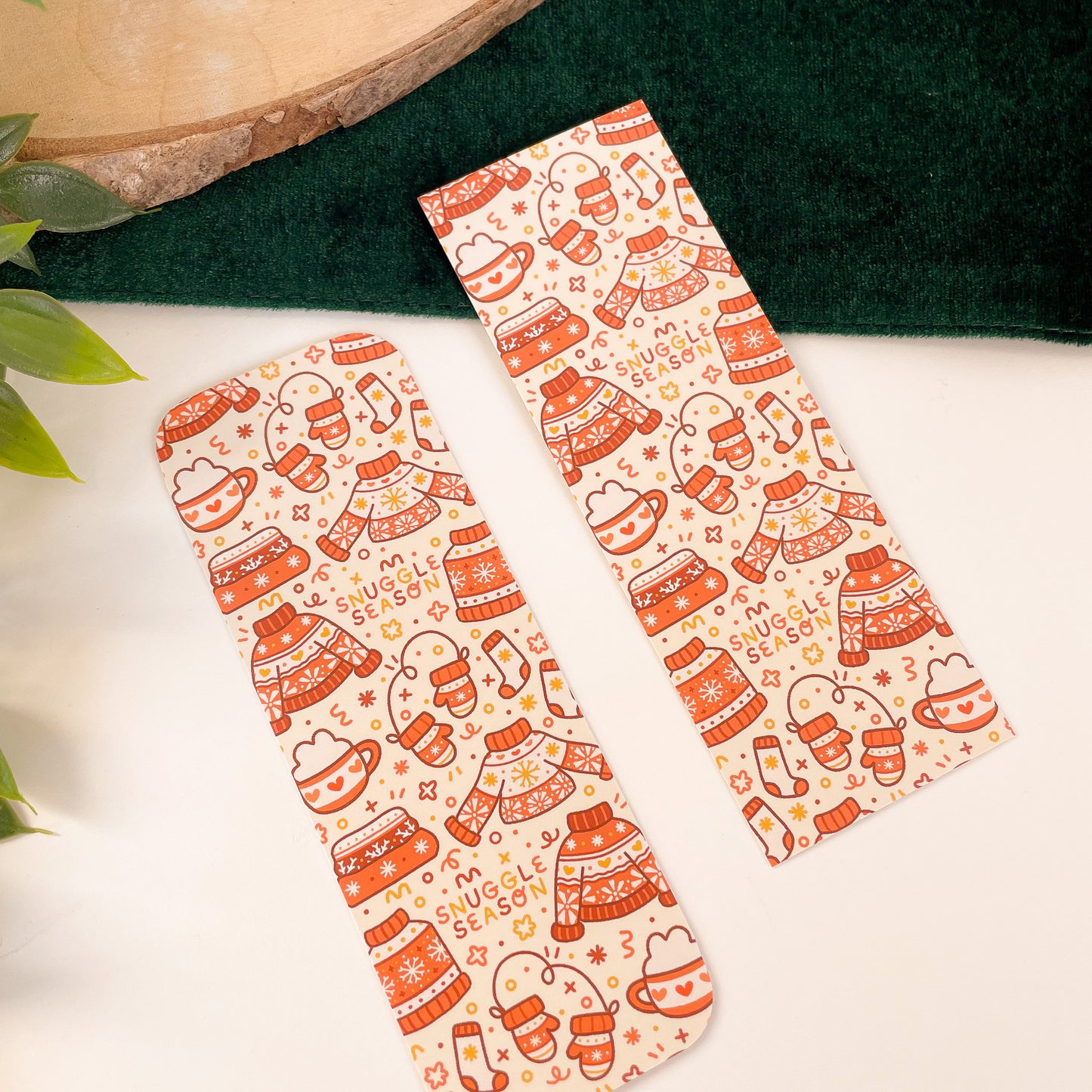 Sweater Weather (Orange) Bookmark