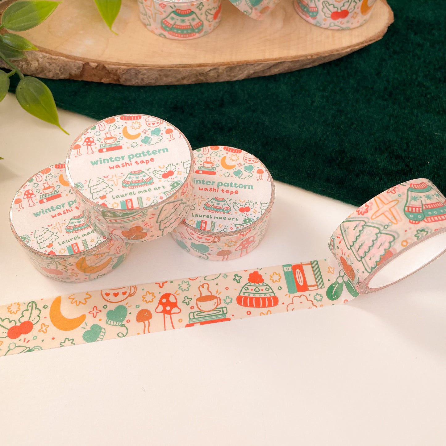 Winter Pattern - Chunky Washi Tape