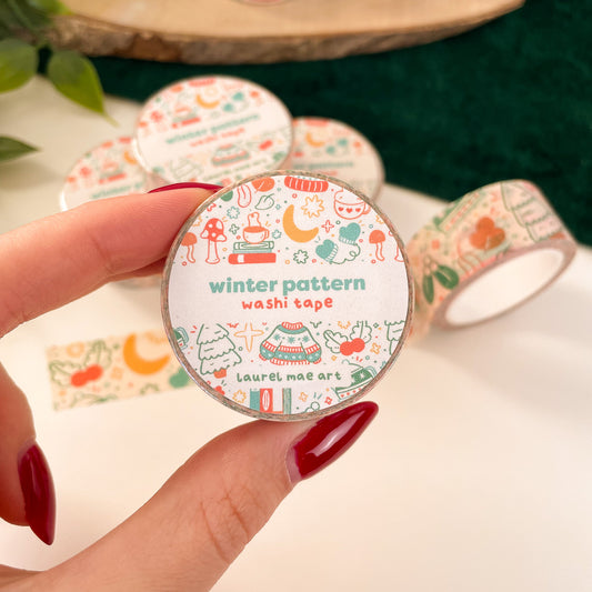 Winter Pattern - Chunky Washi Tape