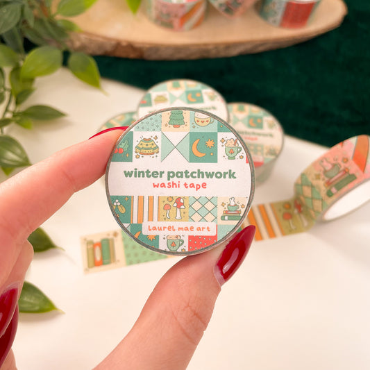 Winter Patchwork - Chunky Washi Tape