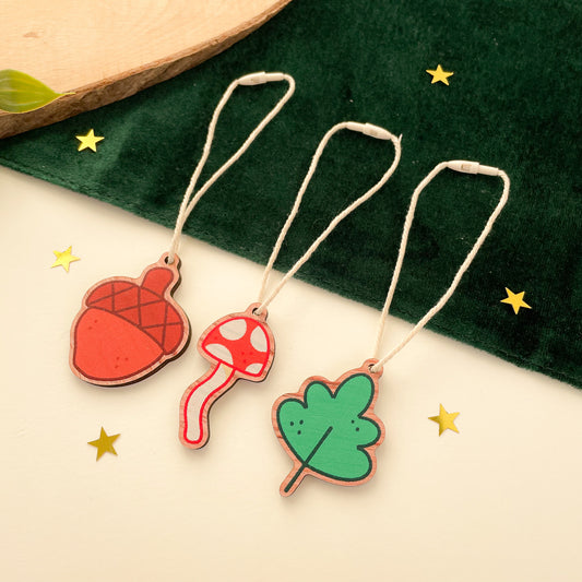 Forest Things - Wooden Decoration Set (3 pcs)
