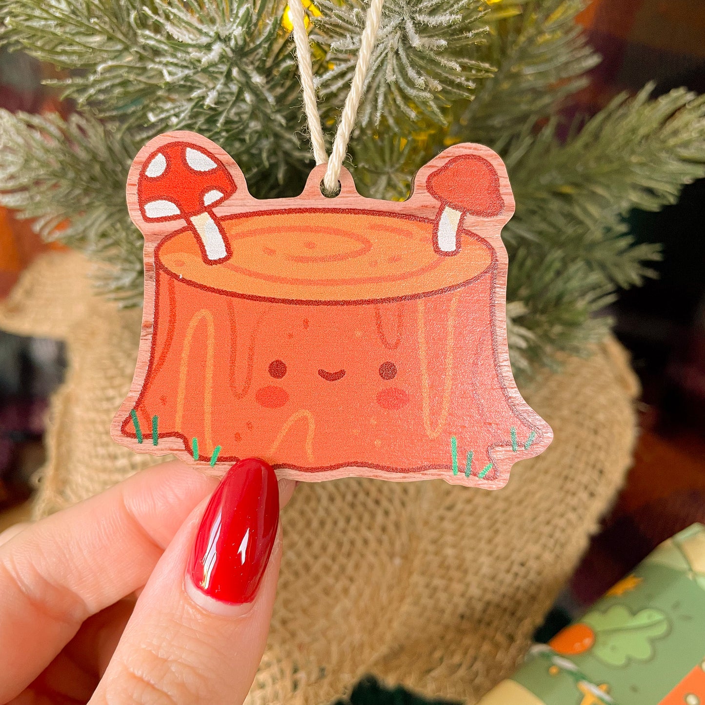 Little Tree Stump - Wooden Decoration