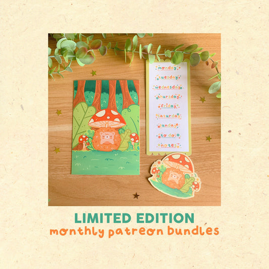 Winter Bear (Dec 21) Limited Edition Patreon Mushy Mail Bundle