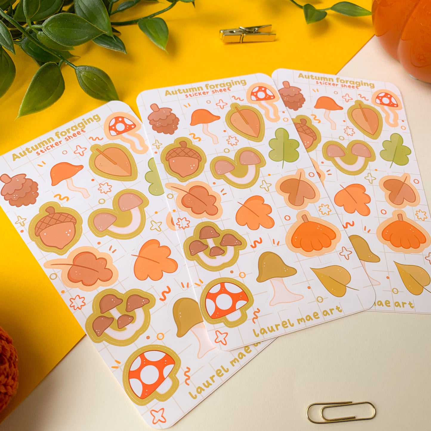 Autumn Foraging - Sticker Sheet