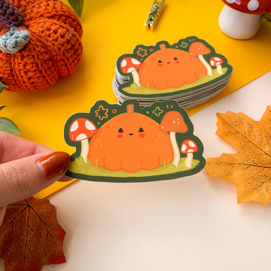 Autumn Pumpkin - Matte Vinyl Sticker