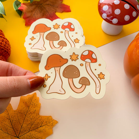 Mushrooms - Matte Vinyl Sticker