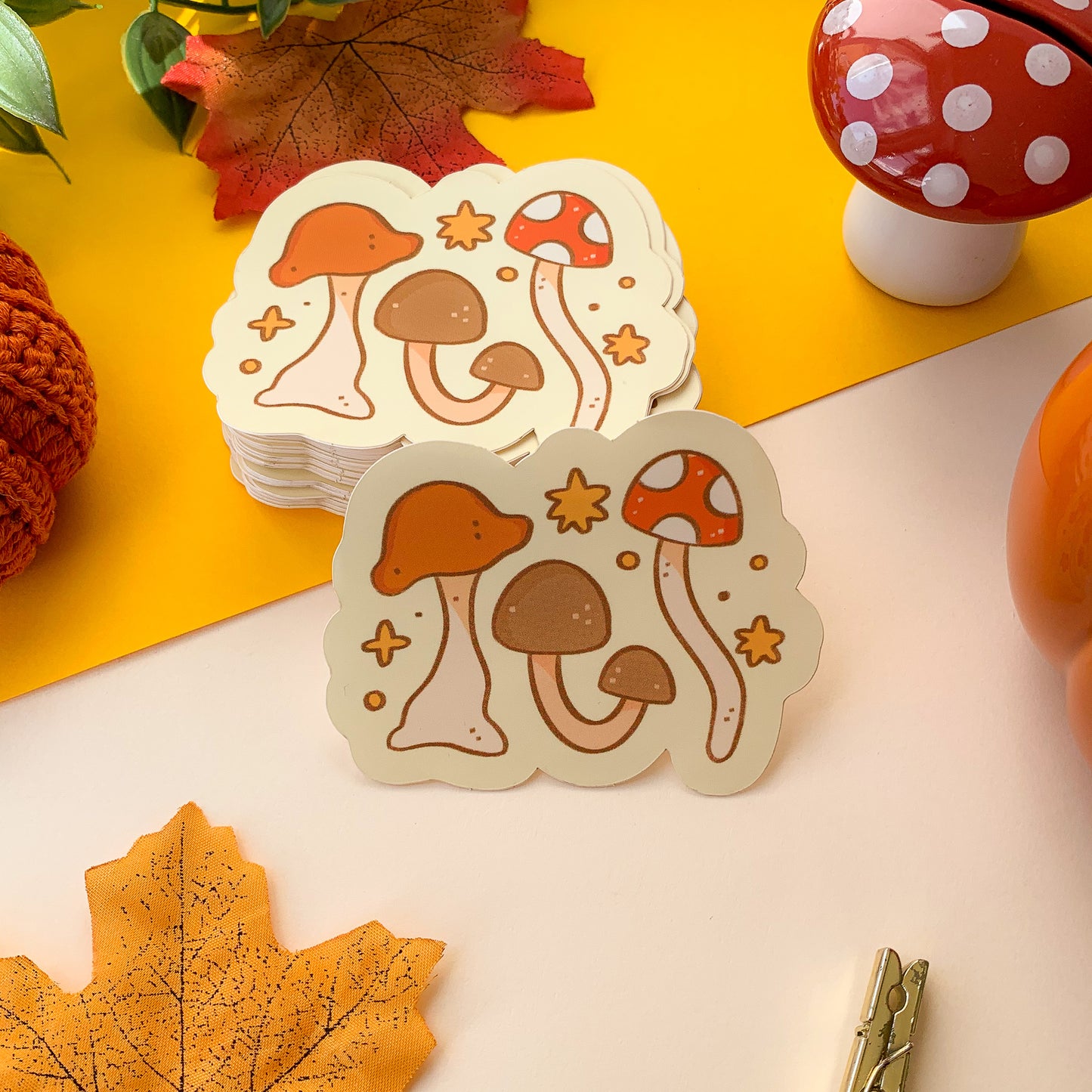 Mushrooms - Matte Vinyl Sticker
