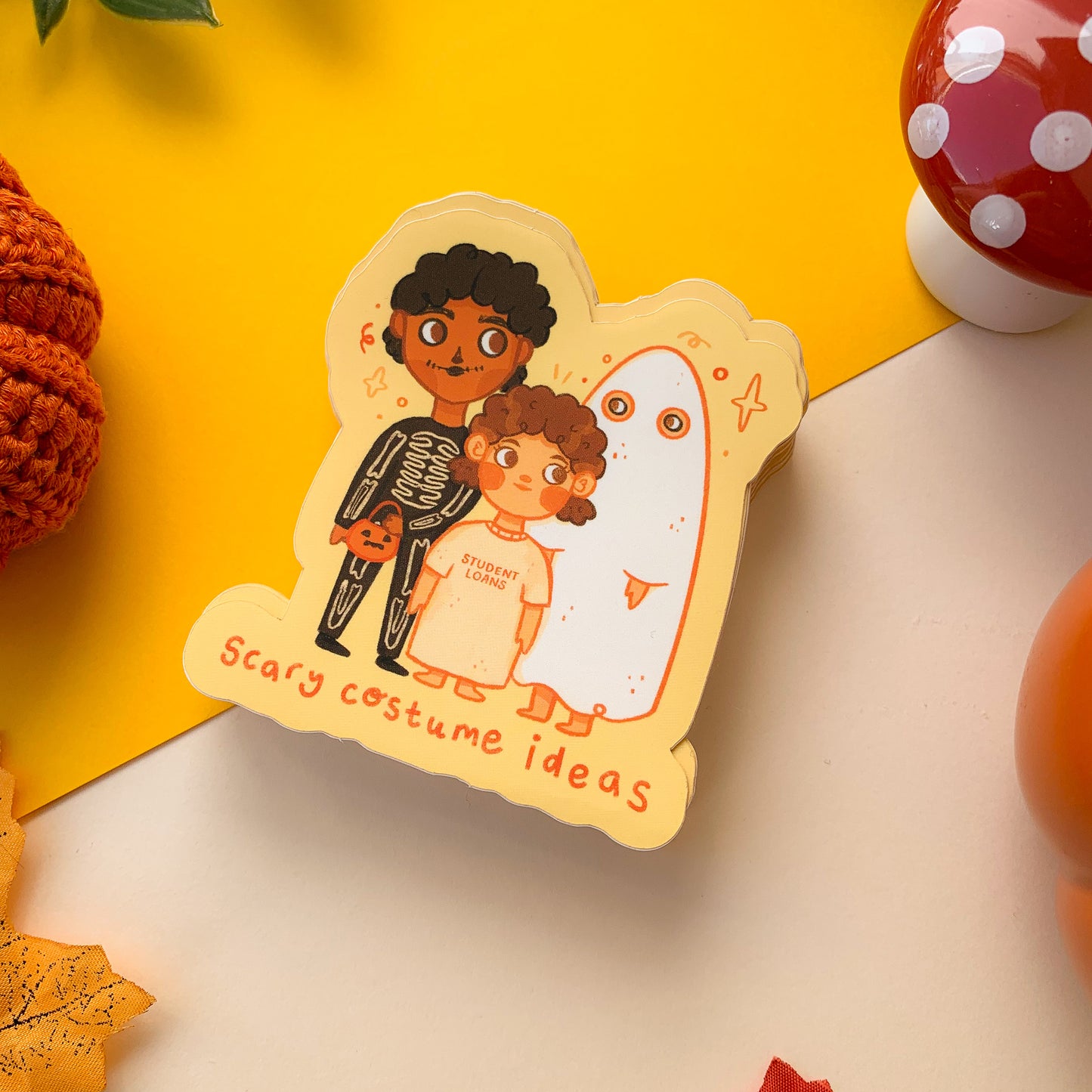 Scary Costume Ideas - Matte Vinyl Sticker