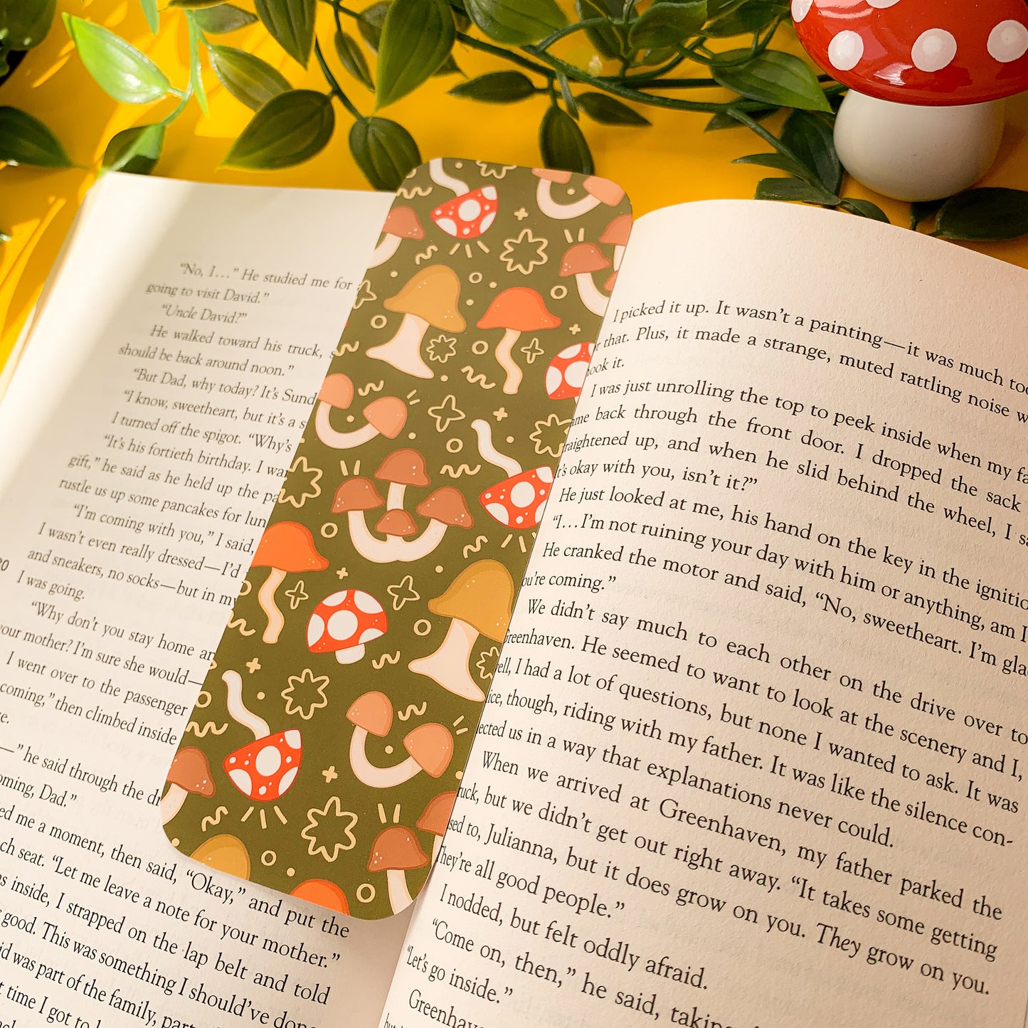 Autumn Mushrooms Bookmark