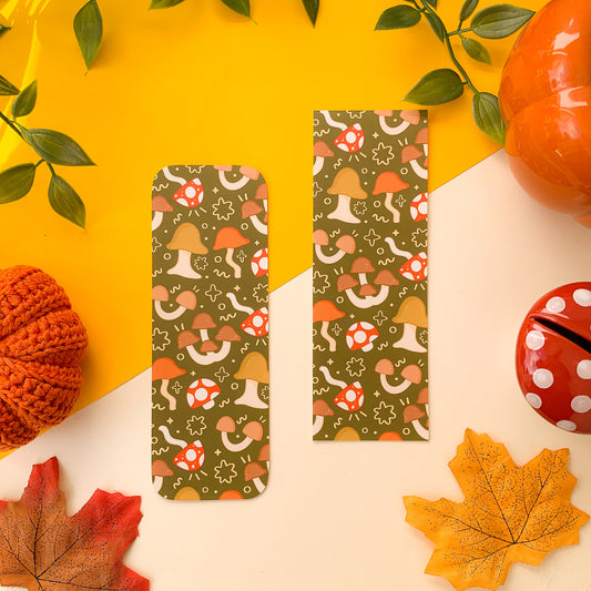 Autumn Mushrooms Bookmark
