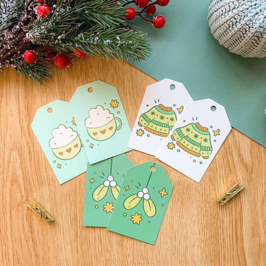 Winter Patchwork - Gift Tags (6 pcs)