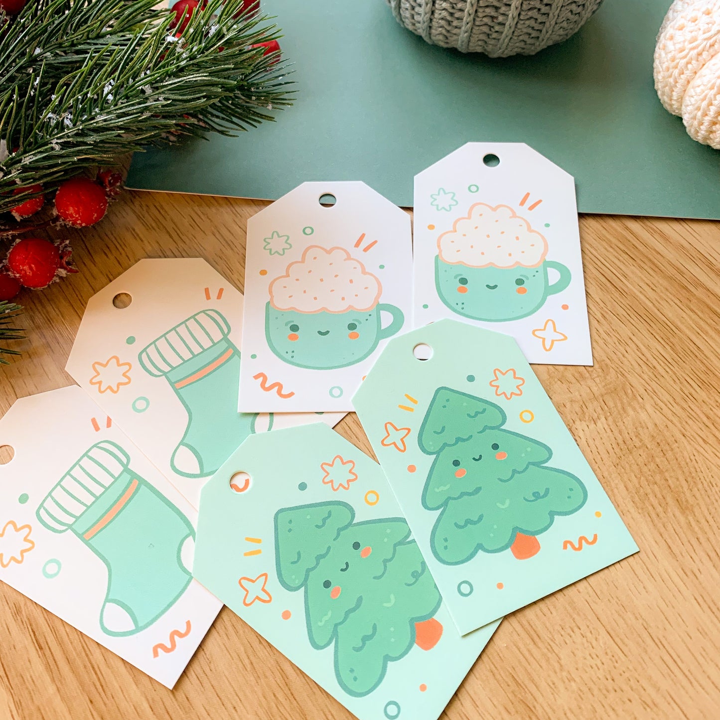 Cozy Christmas - Gift Tags (6 pcs)