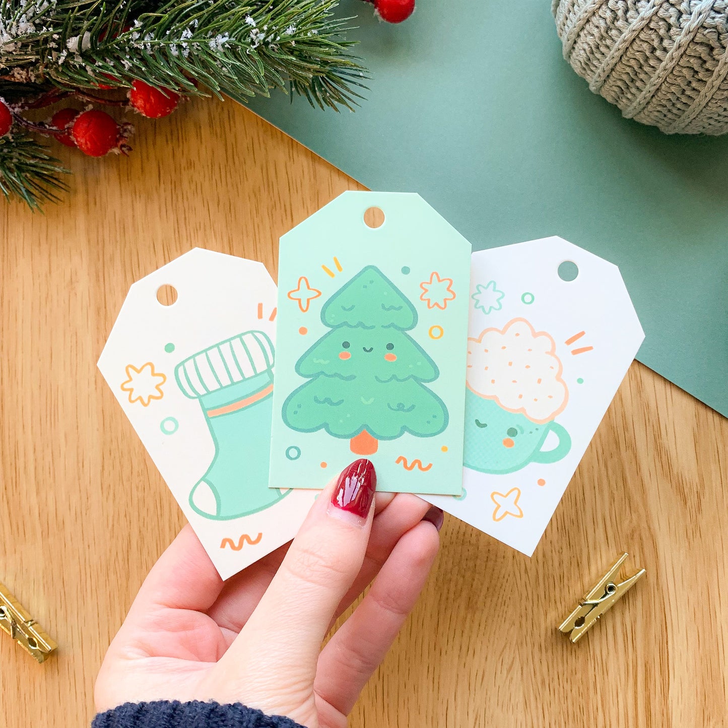 Cozy Christmas - Gift Tags (6 pcs)