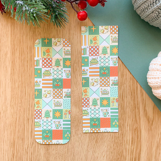 Winter Patchwork - Bookmark