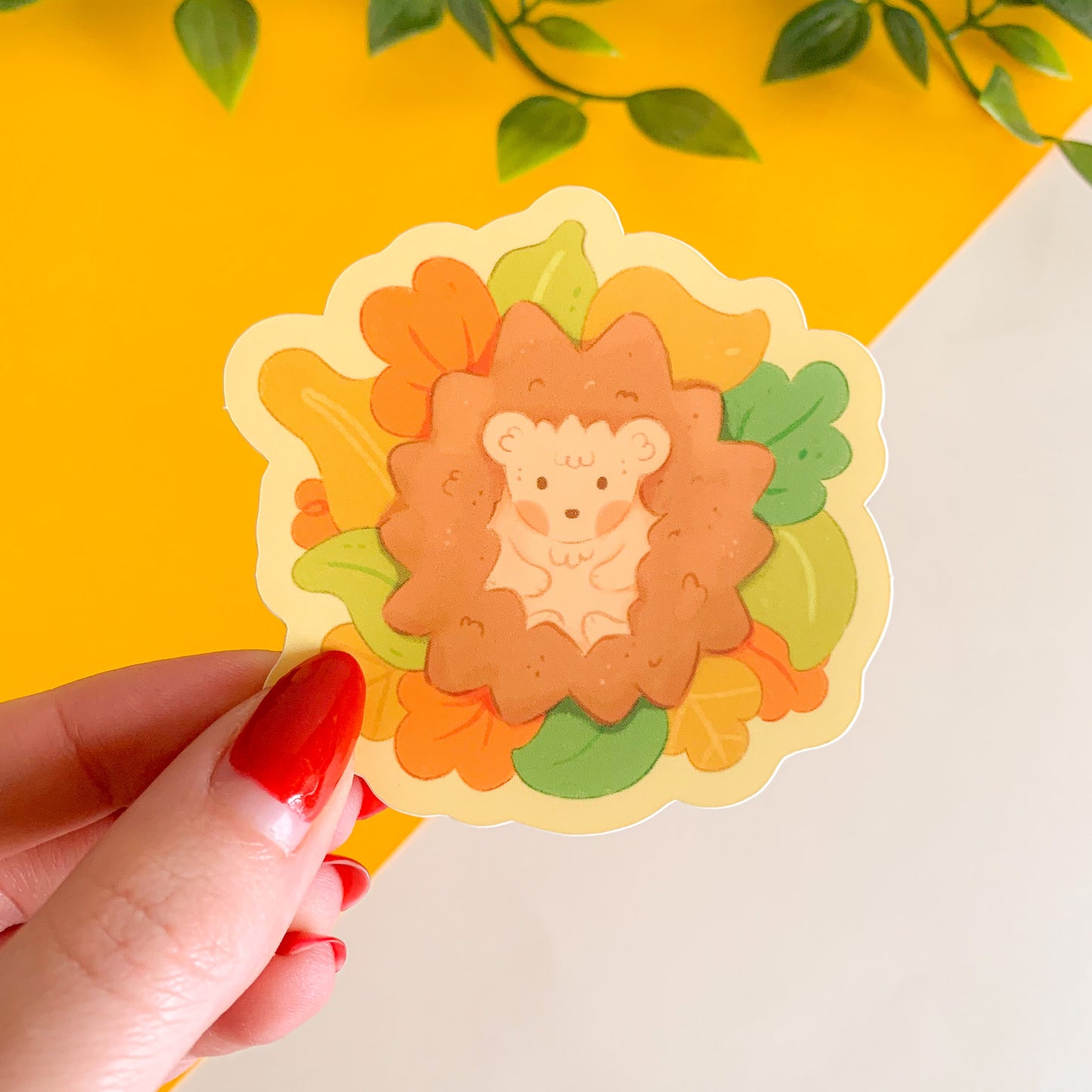 Autumn Hedgehogs - Limited Edition Patreon vinyl stickers