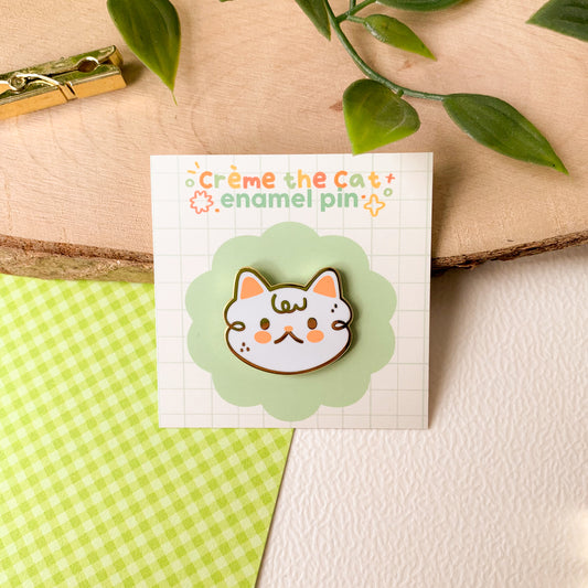 Crème the Cat - Enamel Pin