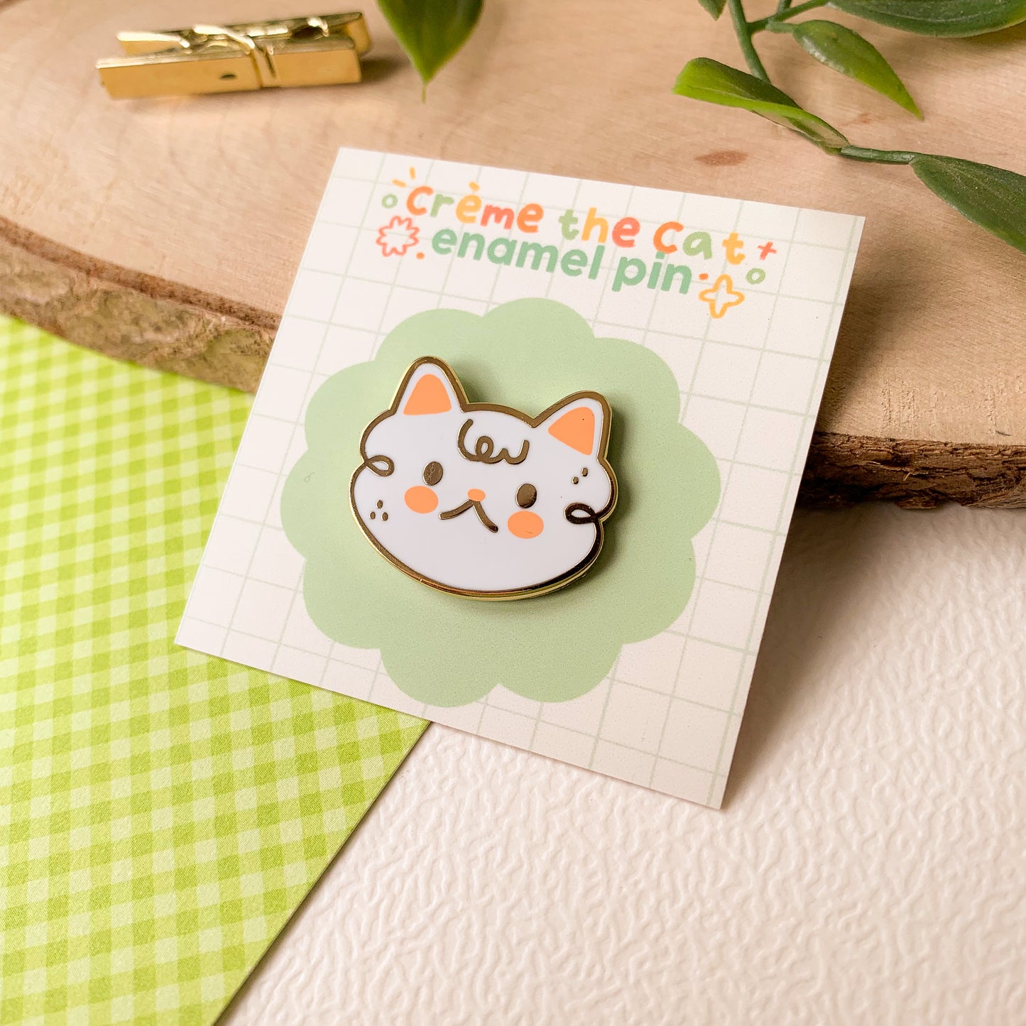Crème the Cat - Enamel Pin