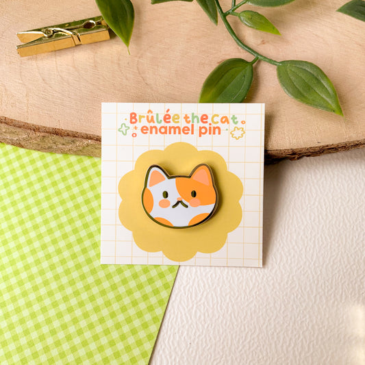 Brûlée the Cat - Enamel Pin