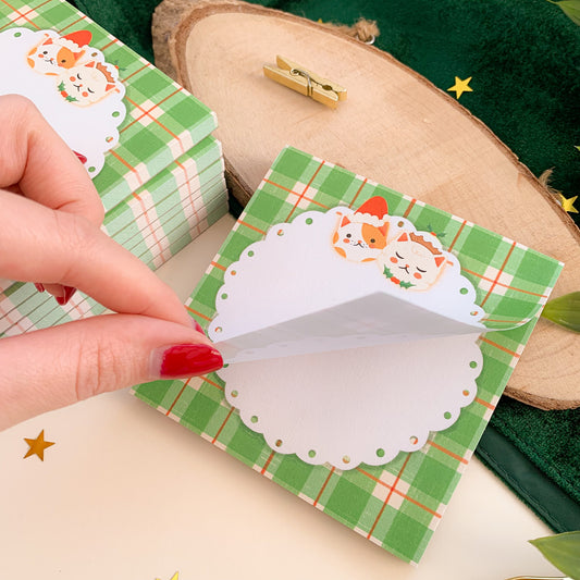 Festive Crème & Brûlée Memo Pad