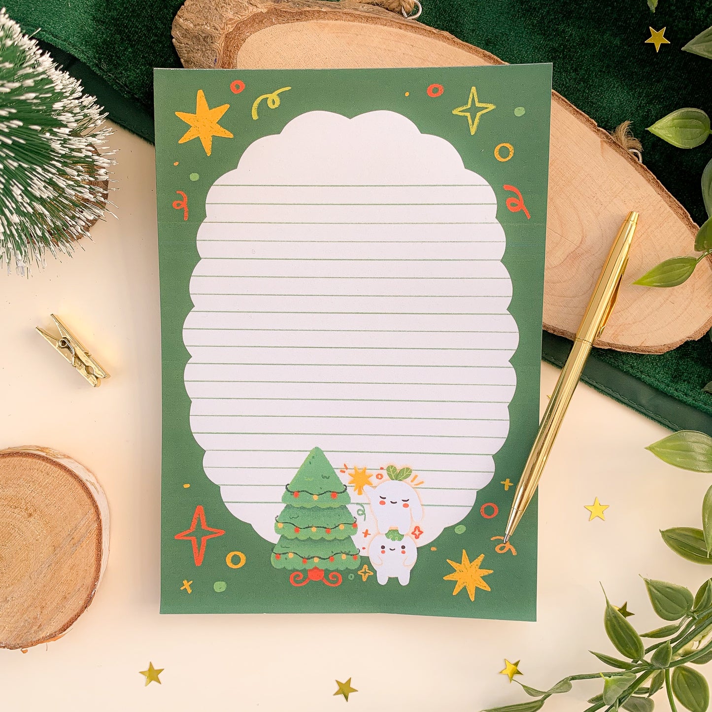 Festive Meebloos A5 Notepad (discounted)