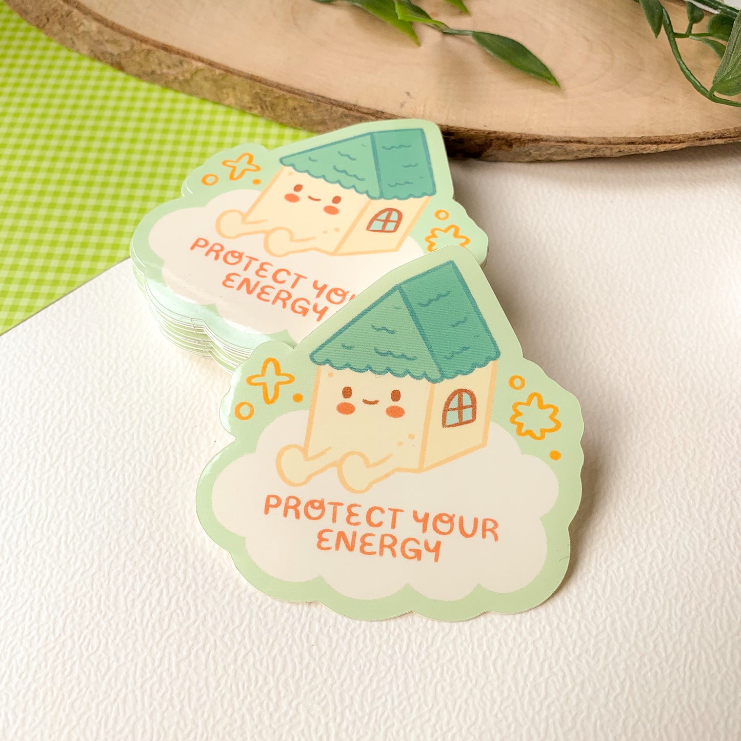 Protect Your Energy - Glossy Vinyl Sticker