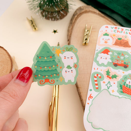 Festive Meebloos - Sticker Sheet