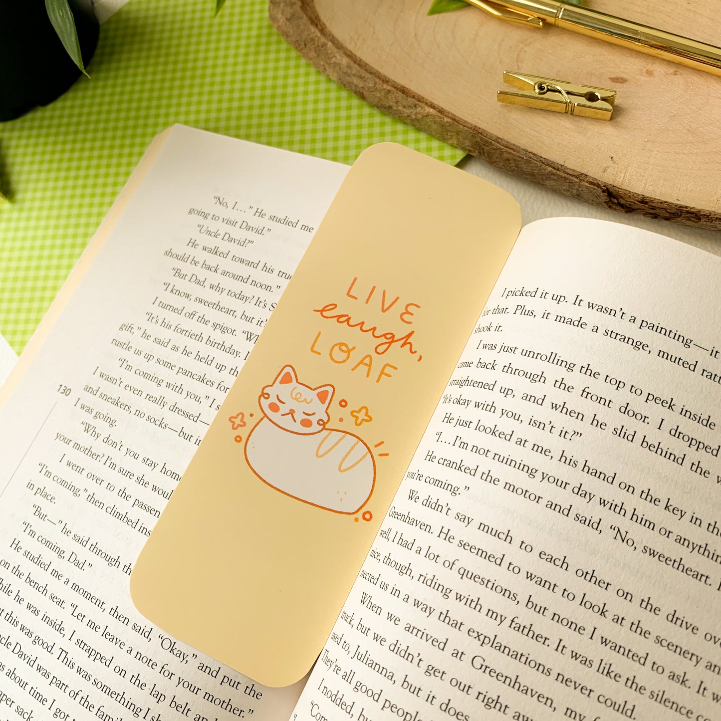 Live, Laugh, Loaf Bookmark