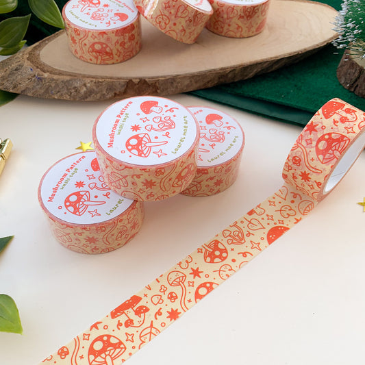 Mushroom Pattern - Chunky Washi Tape