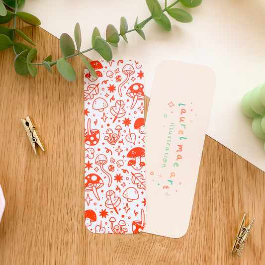 Mushroom Pattern Bookmark