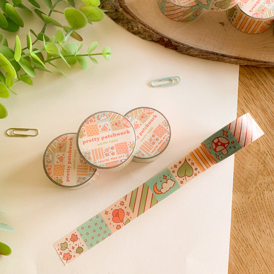 Pretty Patchwork - Chunky Washi Tape