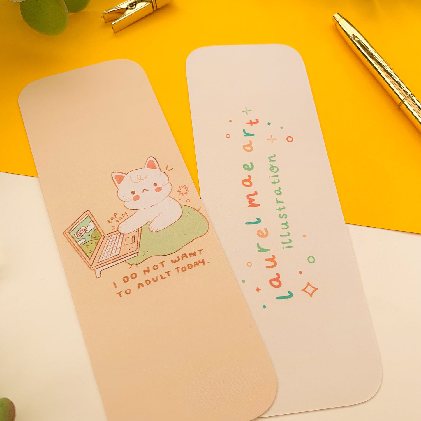 No More Adulting Cat Bookmark