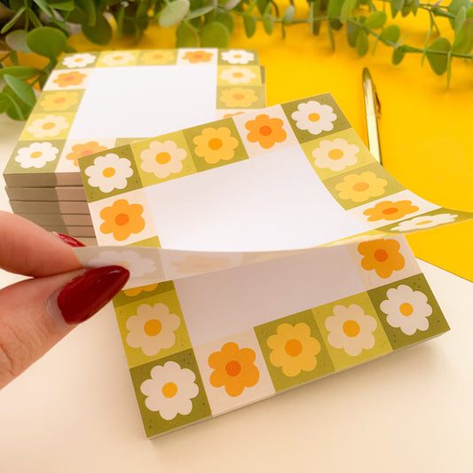 Green Daisy - Memo Pad