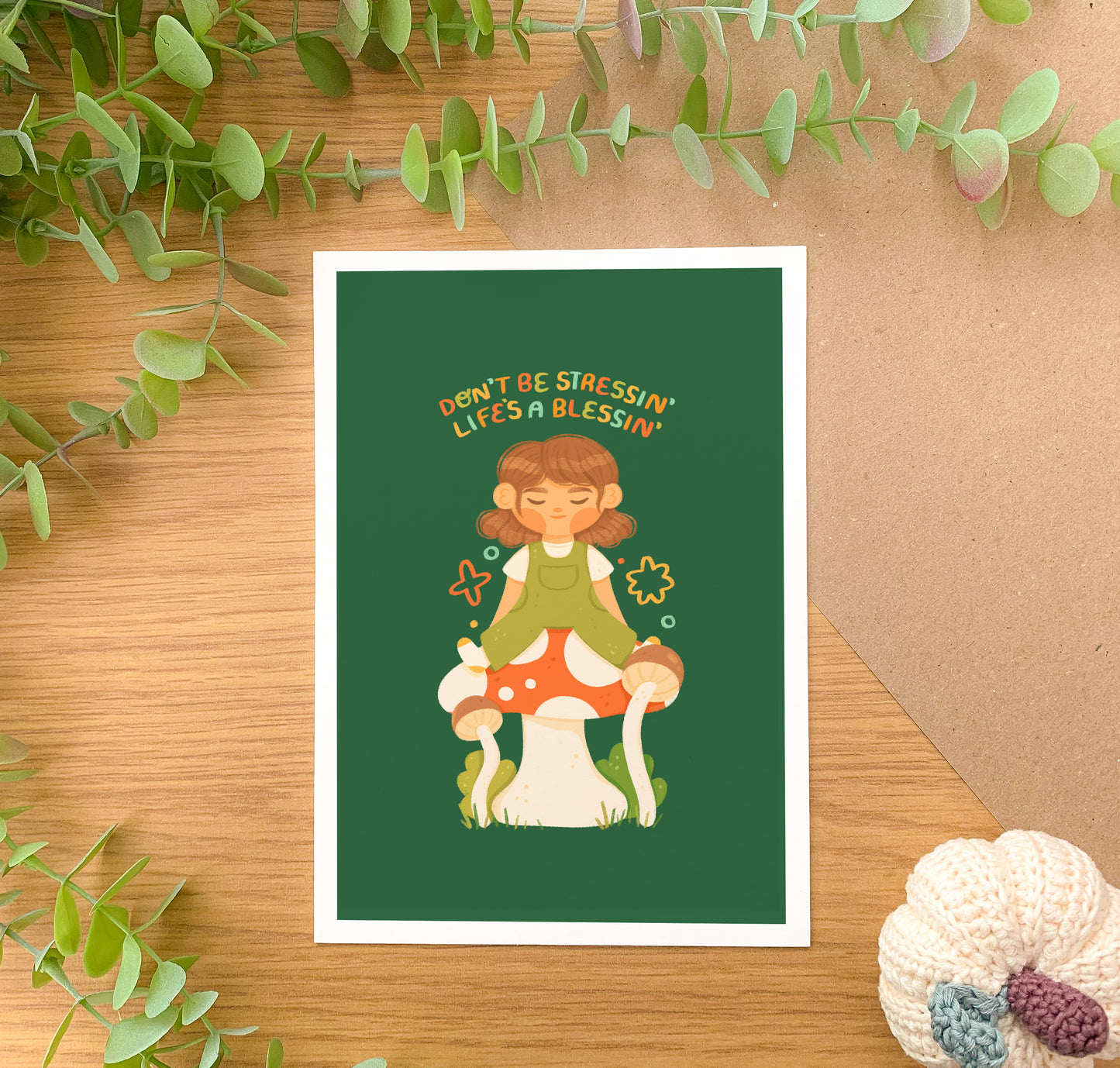 Don't Be Stressin, Life's a Blessin - Art Print
