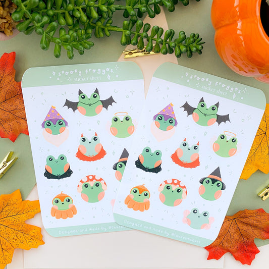 Spooky Froggos - Sticker Sheet
