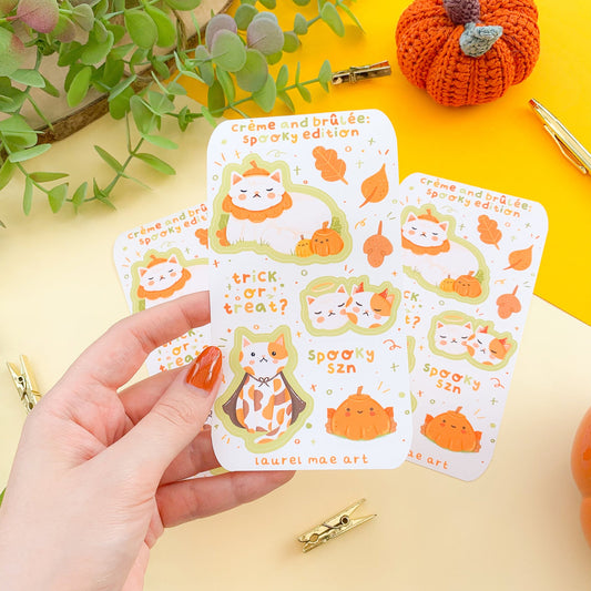 Crème & Brûlée: Spooky Edition - Sticker Sheet